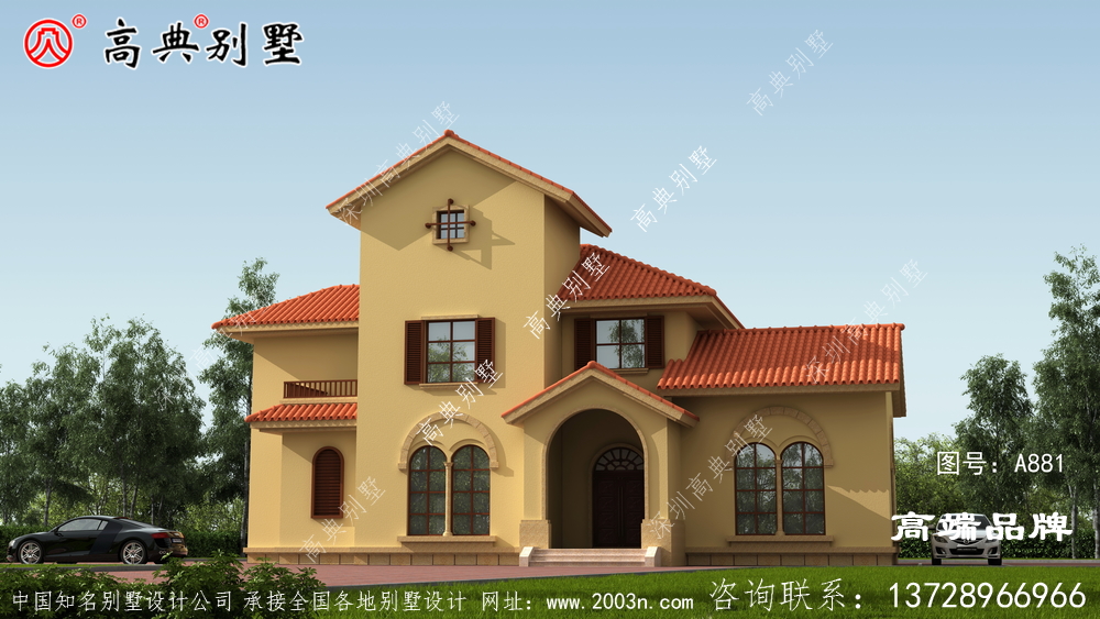 农村自建房给人以热情洋溢的感觉。