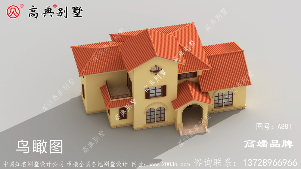 农村自建房给人以热情洋溢的感觉。