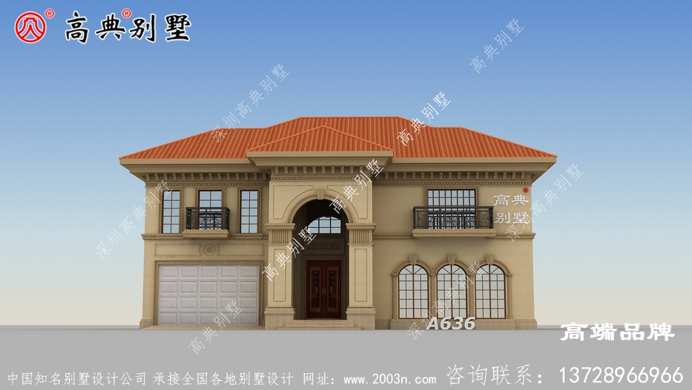 自建两层别墅设计上下非常方便