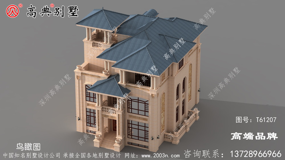 超简约的欧式石材别墅，整体设计简单实用