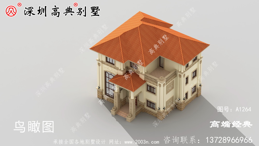 三层楼房设计图，外观时尚又大气