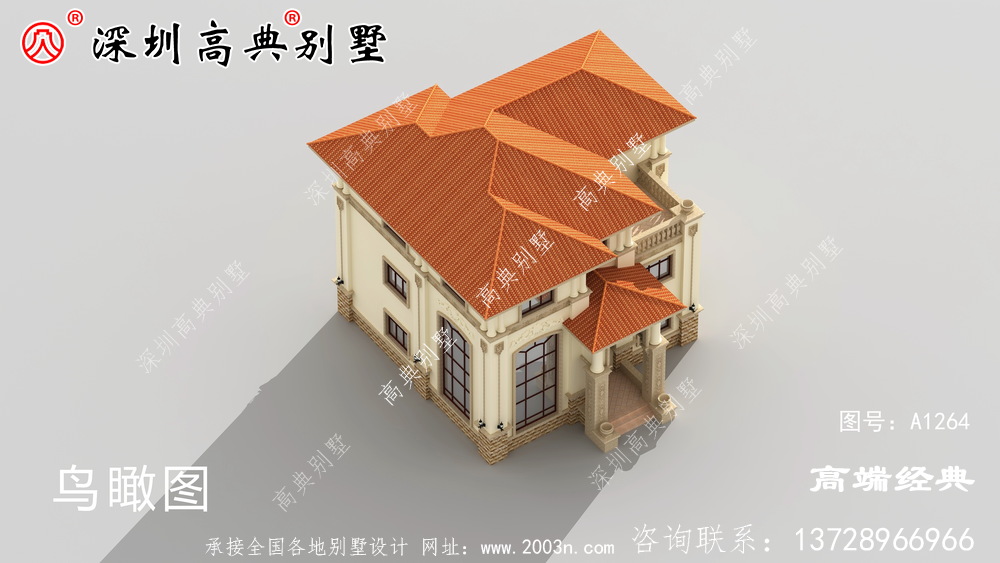 三层楼房设计图，外观时尚又大气