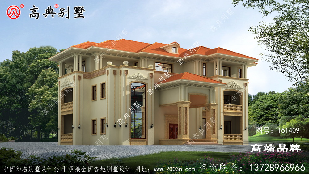 农村这样的豪宅还真的没有几个人建的起